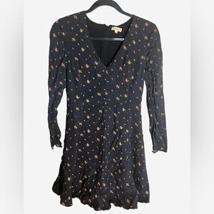 Wilfred Navy Dress with Dainty Floral Print